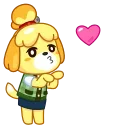 Sticker from the "Isabelle" sticker pack