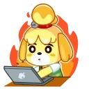 Sticker from the "Isabelle" sticker pack