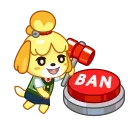 Sticker from the "Isabelle" sticker pack