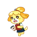 Sticker from the "Isabelle" sticker pack