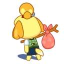 Sticker from the "Isabelle" sticker pack