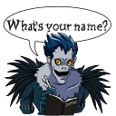 Sticker from the "Death Note" sticker pack