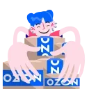 Sticker from the "Тот самый стикерпак Ozon" sticker pack