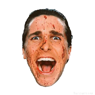 Стикер из набора "American psycho"