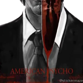 Стикер из набора "American psycho"