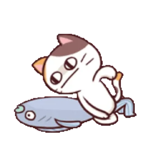 Sticker from the "Meong the Meme Cat" sticker pack