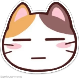 Sticker from the "Meong the Meme Cat" sticker pack