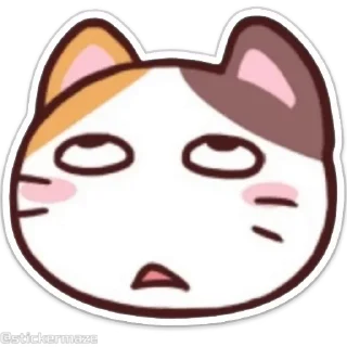 Sticker from the "Meong the Meme Cat" sticker pack