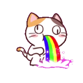 Sticker from the "Meong the Meme Cat" sticker pack