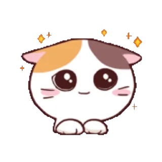 Sticker from the "Meong the Meme Cat" sticker pack