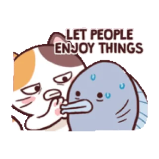 Sticker from the "Meong the Meme Cat" sticker pack