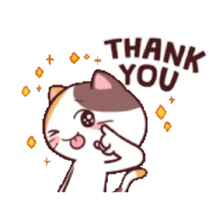 Sticker from the "Meong the Meme Cat" sticker pack