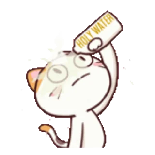 Sticker from the "Meong the Meme Cat" sticker pack