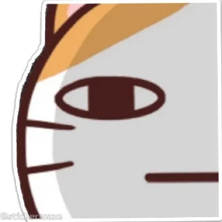 Sticker from the "Meong the Meme Cat" sticker pack