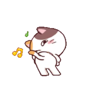 Sticker from the "Meong the Meme Cat" sticker pack