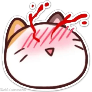 Sticker from the "Meong the Meme Cat" sticker pack