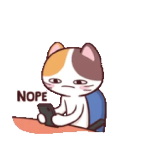 Sticker from the "Meong the Meme Cat" sticker pack