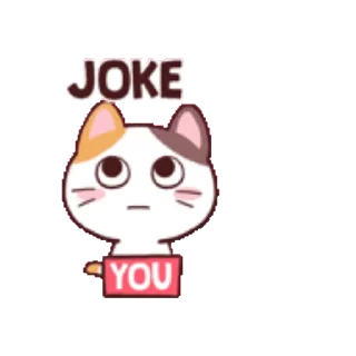 Sticker from the "Meong the Meme Cat" sticker pack