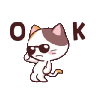 Sticker from the "Meong the Meme Cat" sticker pack