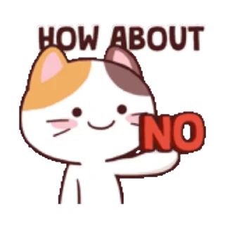 Sticker from the "Meong the Meme Cat" sticker pack