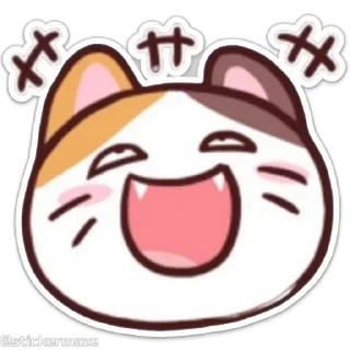 Sticker from the "Meong the Meme Cat" sticker pack