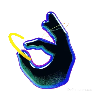 Sticker from the "NEON EMOJIS" sticker pack