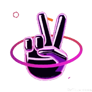 Sticker from the "NEON EMOJIS" sticker pack