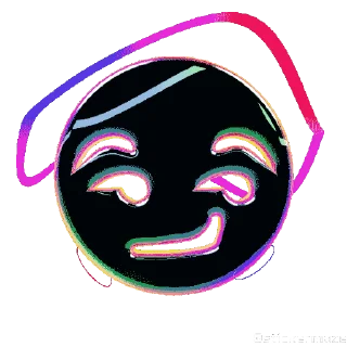 Sticker from the "NEON EMOJIS" sticker pack