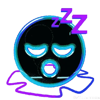 Sticker from the "NEON EMOJIS" sticker pack