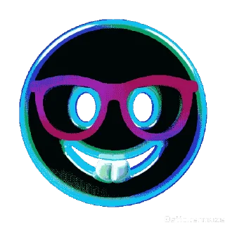 Sticker from the "NEON EMOJIS" sticker pack