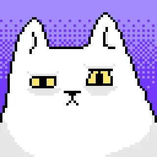 Sticker from the "Pixel Cat" sticker pack