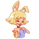 Sticker from the "Miss Bunny" sticker pack