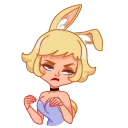 Sticker from the "Miss Bunny" sticker pack