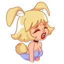 Sticker from the "Miss Bunny" sticker pack