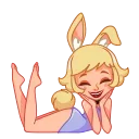 Sticker from the "Miss Bunny" sticker pack