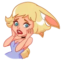 Sticker from the "Miss Bunny" sticker pack