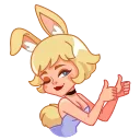 Sticker from the "Miss Bunny" sticker pack