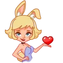 Sticker from the "Miss Bunny" sticker pack