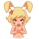 Sticker from the "Miss Bunny" sticker pack