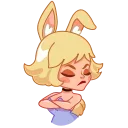 Sticker from the "Miss Bunny" sticker pack