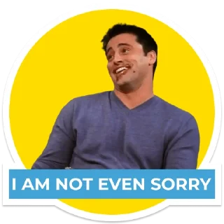 Telegram sticker pack "Joey Tribbiani by DariaLight"