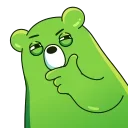 Sticker from the "Midori Kuma" sticker pack