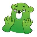 Sticker from the "Midori Kuma" sticker pack