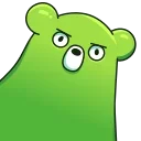 Sticker from the "Midori Kuma" sticker pack