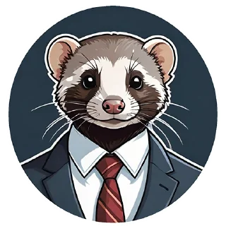 Telegram sticker pack "Suit polecat"