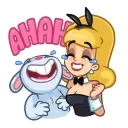 Sticker from the "Bucky & Becky" sticker pack