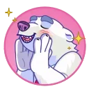 Sticker from the "Polar Bear" sticker pack