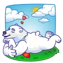 Sticker from the "Polar Bear" sticker pack