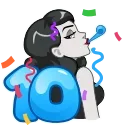 Sticker from the "🎂 10 Years of Telegram" sticker pack