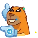 Sticker from the "🎂 10 Years of Telegram" sticker pack